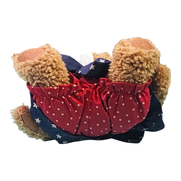 RARE Boyds Bears Bess Bearman 8” “Libearty” Stars Patriotic Plush with Tags - Picture 8 of 11